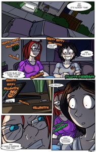 Rating: Safe Score: 0 Tags: black-rat clothing comic costume dialogue duo dvd e621 emily_(fullmoonmaster) english_text female halloween hi_res holidays human mammal not_furry shamrock text transformation User: bunchy7s