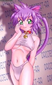 Rating: Questionable Score: 0 Tags: :3 animal_humanoid bell bell_collar blush breasts cat_humanoid clothed clothing collar e621 felid felid_humanoid feline feline_humanoid female green_eyes hair humanoid legwear looking_at_viewer mammal mammal_humanoid navel panties pink_body pink_skin purple_hair short_hair skimpy smile solo tail thigh_highs under_boob underwear unknown_artist User: bunchy7s