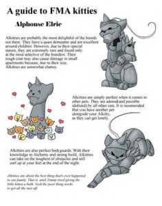 Rating: Safe Score: 0 Tags: alphonse_elric armor domestic_cat e621 english_text felid feline felis feral fmakitties fullmetal_alchemist group male mammal metallic solo_focus text unknown_artist User: bunchy7s