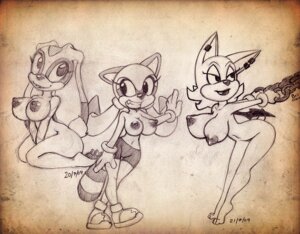 Rating: Questionable Score: 0 Tags: aged_up anthro bat breasts chain clothed clothing cream_the_rabbit e621 ear_piercing female group lagomorph leporid mammal marine_the_raccoon monochrome nipples nitro nude partially_clothed piercing procyonid rabbit raccoon rouge_the_bat sega sketch sonic_the_hedgehog_(series) tail topless trio User: bunchy7s