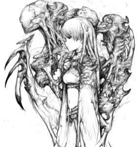 Rating: Explicit Score: 0 Tags: copyright_request female hairlocs long_hair midriff monochrome monster rule34 serious User: bunchy7s