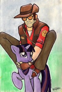 Rating: Safe Score: 0 Tags: catsandclouds clothing crossover duo e621 equid equine eyes_closed eyewear female feral friendship_is_magic fur hair hasbro hat headgear headwear hi_res horn human mammal multicolored_hair my_little_pony mythological_creature mythological_equine mythology purple_body purple_fur purple_hair quadruped riding saddle slouch_hat smile sniper_(team_fortress_2) straddling sunglasses tail team_fortress_2 twilight_sparkle_(mlp) two_tone_hair unicorn valve valve_corporation User: bunchy7s
