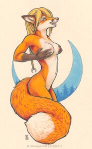 Rating: Questionable Score: 0 Tags: 2007 anthro blonde_hair blue_eyes braided_hair breast_fondling breast_play breasts canid canine crescent_moon dipstick_tail e621 female fondling forest fox fur hair hand_on_breast inner_ear_fluff looking_at_viewer mammal markings moon night nipples nude outside plant shinigamigirl simple_background solo tail tail_markings tree tuft white_background wood User: bunchy7s