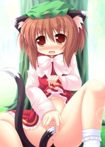 Rating: Explicit Score: 0 Tags: animal_ears cat_ears cat_tail censored chen female fur multi_tail rule34 skirt_lift sweat tail tail_masturbation tears touhou yokuran User: bunchy7s