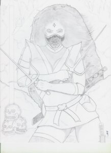 Rating: Safe Score: 0 Tags: bone e621 female graphite_(artwork) greyscale human ligerfox_(artist) mammal monochrome nightmare_fuel ninja skull solo traditional_media_(artwork) warrior User: bunchy7s