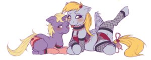 Rating: Questionable Score: 0 Tags: blonde_hair clothing crookedtrees derpy_hooves_(mlp) dinky_hooves_(mlp) duo e621 equid equine feathered_wings feathers female feral friendship_is_magic grey_body grey_feathers hair hasbro horn legwear male mammal my_little_pony mythological_creature mythological_equine mythology pegasus quadruped simple_background stockings tail unicorn white_background wings young young_feral User: bunchy7s