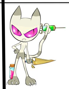 Rating: Safe Score: 0 Tags: adventure_time angry anthro artemis-phoenix biped cartoon_network claws e621 fangs felid female hand_on_hip knife looking_at_viewer mammal me-mow pink_eyes solo standing syringe teeth vial User: bunchy7s