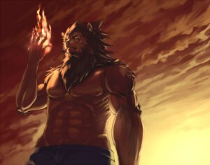 Rating: Safe Score: 0 Tags: 5_fingers abs anthro biceps big_muscles brown_body brown_fur brown_hair clothed clothing e621 eye_scar facial_scar felid fingers fire fur hair half-length_portrait lion male mammal muscular muscular_anthro muscular_male nipples orange_eyes pantherine pecs portrait scar sky sky_gomi solo topless User: bunchy7s