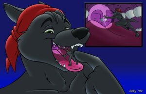 Rating: Questionable Score: 0 Tags: 2009 absurd_res anthro black_body black_fur canid canine canis clothing cutaway digital_media_(artwork) duo e621 extreme_size_difference fur gradient_background green_eyes grin headgear headkerchief headwear hi_res inside kerchief kittfoxx larger_male lupine_assassin male male/male male_pred male_prey mammal silkysworld simple_background size_difference smaller_male smile swallowing tail teeth time_paradox tongue uvula vore wolf User: bunchy7s