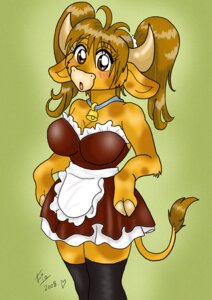 Rating: Safe Score: 0 Tags: 2008 blush bovid bovine breasts brown_eyes cattle cleavage clothed clothing collar cowbell e621 female fio horn legwear maid_uniform mammal solo stockings tail uniform User: bunchy7s Rating: Safe Score: 0 Tags: 2008 blush bovid bovine breasts brown_eyes cattle cleavage clothed clothing collar cowbell e621 female fio horn legwear maid_uniform mammal solo stockings tail uniform User: bunchy7s