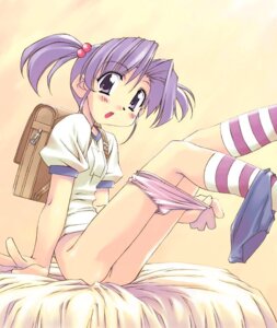 Rating: Explicit Score: 0 Tags: backpack bag blue_eyes blue_hair blush buruma buruma_around_leg buruma_around_one_leg female footwear gym_uniform hair_bobbles hair_ornament legs_up panties panty_pull randoseru rule34 short_twintails sitting socks striped striped_legwear striped_panties striped_thighhighs thighhighs tied_hair twintails underwear white_panties User: bunchy7s