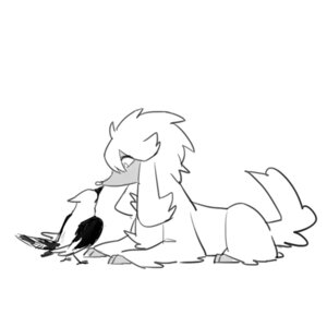 Rating: Safe Score: 0 Tags: 1:1 ambiguous_gender avian bird canid canine duo e621 feral fletchinder furfrou generation_6_pokemon mammal monochrome natural_furfrou nintendo pokemon pokemon_(species) simple_background yeale User: bunchy7s