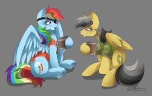 Rating: Safe Score: 0 Tags: 2013 alpha_channel black_hair blue_body blue_feathers blue_fur clothing container cup cutie_mark daring_do_(mlp) duo dvixie e621 equid equine eye_patch eyewear feathered_wings feathers female feral friendship_is_magic fur grey_hair hair hasbro holding_container holding_cup holding_object mammal multicolored_hair multicolored_tail my_little_pony mythological_creature mythological_equine mythology pegasus purple_eyes rainbow_dash_(mlp) rainbow_hair rainbow_tail shirt simple_background sitting tail topwear transparent_background wings User: bunchy7s