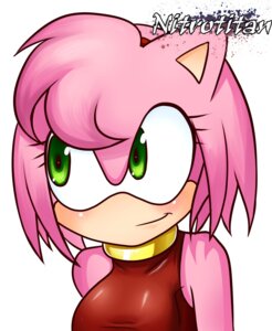Rating: Questionable Score: 0 Tags: amy_rose anthro blush clothing digital_drawing_(artwork) digital_media_(artwork) e621 eulipotyphlan female front_view fur green_eyes hair hedgehog hi_res looking_away mammal modeseven pink_body pink_fur pink_hair red_clothing sega simple_background smile solo sonic_the_hedgehog_(series) tan_body tan_inner_ear white_background User: bunchy7s