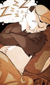 Rating: Safe Score: 0 Tags: anthro clothed clothing e621 hat headgear headwear male sleeping solo super-tuler tairu topless User: bunchy7s