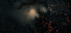 Rating: Safe Score: 0 Tags: ambiguous_gender blue_eyes detailed_background e621 felid feral forest glowing glowing_eyes leopard mammal nukerooster outside pantherine plant solo spots tree User: bunchy7s