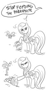 Rating: Safe Score: 0 Tags: apple arthropod black_and_white bucket comic container cutie_mark duo e621 english_text equid equine feathered_wings feathers female feral fluttershy_(mlp) food friendship_is_magic fruit hasbro insect insect_wings mammal monochrome my_little_pony mythological_creature mythological_equine mythology parasprite_(mlp) parody pegasus plant simple_background stare tail text unknown_artist what white_background wings User: bunchy7s