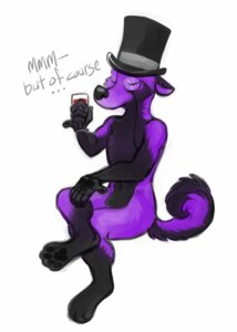 Rating: Safe Score: 0 Tags: alcohol anthro beverage canid canine canis clothing domestic_dog e621 english_text eyewear fur hat headgear headwear holding_glass holding_object male mammal monocle purple_body purple_fur solo spamcat text top_hat wine User: bunchy7s Rating: Safe Score: 0 Tags: alcohol anthro beverage canid canine canis clothing domestic_dog e621 english_text eyewear fur hat headgear headwear holding_glass holding_object male mammal monocle purple_body purple_fur solo spamcat text top_hat wine User: bunchy7s