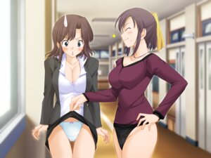 Rating: Explicit Score: 0 Tags: blush breasts brown_hair cleavage female female_only game_cg green_eyes hallway human inside koi_to_mizugi_to_taiyo_to large_breasts multiple_females multiple_girls one_closed_eyes panties purple_hair rule34 school school_uniform shock short_hair skirt_lift surprised teacher teachers underwear wink User: bunchy7s