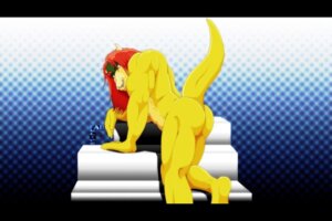 Rating: Questionable Score: 0 Tags: 3:2 anthro bench bowser_koopa_junior_(roommates) butt claws e621 fabfelipe facial_piercing hair halftone halftone_background horn koopa long_hair looking_at_viewer looking_back male mario_bros muscular muscular_anthro muscular_male nintendo nose_piercing nose_ring on_bench pattern_background piercing pose raised_tail rear_view red_hair reptile ring_piercing roommates_(comic) scalie septum_piercing shadow simple_background solo tail yellow_body yellow_skin User: bunchy7s