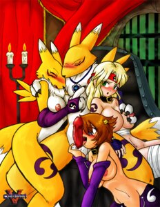 Rating: Explicit Score: 0 Tags: anthro bandai_namco big_breasts bodily_fluids breasts canid canine collar digimon digimon_(species) digiphilia dipstick_tail drooling e621 erection eyes_closed female fur genitals group human interspecies intraspecies male male/female mammal markings mostly_nude nipples penis renamon saliva tail tail_markings vcampan white_body white_fur yellow_body yellow_fur User: bunchy7s