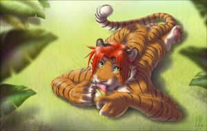Rating: Questionable Score: 0 Tags: 2011 5_fingers anthro bell biped butt collar countershading detailed detailed_fur digitigrade e621 feet felid fingers fluffy fur grass green_eyes hair hindpaw joshua_(zenthetiger) licking looking_at_viewer lying male mammal nude on_front orange_body orange_fur pantherine pawpads paws plant red_hair solo stripes tail tiger tongue tongue_out white_body white_fur zenthetiger User: bunchy7s