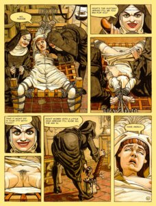 Rating: Explicit Score: 0 Tags: 1997 biped bodily_fluids bound christianity clothed clothing comic convent_of_hell dialogue dildo e621 english_text eurotica female forced genitals group hi_res human mammal nipples noe_barreiro not_furry nun pubes rape religion religious_clothing sacrilegious sex sex_toy tears text traditional_media_(artwork) vulva User: bunchy7s