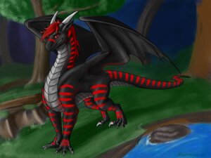 Rating: Safe Score: 0 Tags: 4:3 absurd_res alientknight dragon e621 european_mythology fareed feral glowing hi_res horn killerdragn long_ears looking_at_viewer male membrane_(anatomy) membranous_wings mythological_creature mythological_scalie mythology scalie solo stripes tail western_dragon wings User: bunchy7s