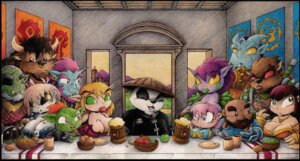 Rating: Safe Score: 0 Tags: alcohol anthro apple bear beer beverage blizzard_entertainment blood_elf bovid bovine breasts canid canine canis classical_architecture cleavage clothed clothing detailed detailed_background draenei drake_fenwick dwarf e621 elf female food fruit gnome goblin group hat headgear headwear horde human humanoid inside inspired_by_formal_art mammal night_elf orc pandaren parody plant tauren the_last_supper toony troll_(mythology) undead warcraft werecanid werecreature worgen User: bunchy7s