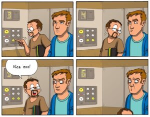 Rating: Explicit Score: 0 Tags: elevator english_text gay glasses implied_oral male meme panels parody rule34 so_you're_a_cartoonist speech_bubble text tompreston webcomic yaoi User: bunchy7s Rating: Explicit Score: 0 Tags: elevator english_text gay glasses implied_oral male meme panels parody rule34 so_you're_a_cartoonist speech_bubble text tompreston webcomic yaoi User: bunchy7s