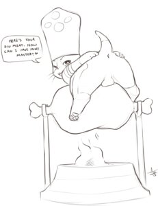 Rating: Explicit Score: 0 Tags: 2013 absurd_res anthro anus aogami backsack balls butt capcom chef_hat clothing e621 english_text felid felyne fire food genitals hat headgear headwear heart_symbol hi_res looking_at_viewer looking_back lynian male mammal meat monster_hunter nude open_mouth pawpads paws presenting presenting_anus presenting_hindquarters raised_tail simple_background solo spread_legs spreading tail text whiskers white_background User: bunchy7s