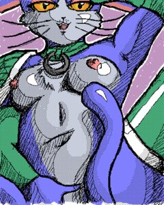 Rating: Questionable Score: 0 Tags: .hack 2006 4:5 anthro belly blue_body blue_fur breasts cyberconnect2 domestic_cat e621 felid feline felis female fur grey_belly grey_body grey_fur half-closed_eyes looking_at_viewer low_res mammal mia_(.hack) multicolored_body multicolored_fur narrowed_eyes navel nipples nude open_mouth open_smile orange_eyes peterson pink_nipples pink_tongue purple_background simple_background smile solo spread_legs spreading teeth tongue User: bunchy7s