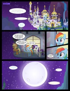 Rating: Safe Score: 0 Tags: absurd_res applejack_(mlp) blue_body blue_feathers blue_fur castle clothing comic cowboy_hat cutie_mark e621 earth_pony english_text equid equine feathered_wings feathers female feral friendship_is_magic fur group hair hasbro hat headgear headwear hi_res horn horse mammal moon multicolored_hair my_little_pony mythological_creature mythological_equine mythology night pegasus pony rainbow_dash_(mlp) rainbow_hair rarity_(mlp) text unicorn wings xenoneal User: bunchy7s