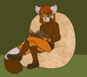 Rating: Safe Score: 0 Tags: 2013 ailurid anthro bangs bean_bag biped book bottomwear catflower closed_smile clothed clothed_anthro clothed_female clothing e621 eyebrow_through_hair eyebrows female female_anthro fingers footwear front_view full-length_portrait fully_clothed fully_clothed_anthro fully_clothed_female fur furniture glistening glistening_eyes green_eyes green_pupils hair holding_book holding_object legwear long_tail looking_at_book looking_at_object mammal markings mary_janes medium_hair mouth_closed on_bean_bag open_book orange_body orange_fur plantigrade portrait pupils reading reading_book red_hair red_panda shoes sitting sitting_on_bean_bag skirt smile socks solo sweater tail topwear translucent translucent_hair User: bunchy7s