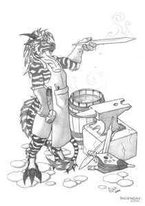 Rating: Safe Score: 0 Tags: 2006 4_claws 4_fingers 4_toes anthro anvil apron arm_by_side barrel bellows belt belt_accessory bent_arm biped bottomwear cheek_tuft claws clothed clothing container curved_horn dated dragon e621 ear_piercing ear_ring equid equine facial_tuft feet fingers fur fur_tuft gloves greyscale hammer handwear head_horn holding_hammer holding_melee_weapon holding_object holding_sword holding_tool holding_weapon horn hybrid incendax leather leather_apron leather_clothing leather_gloves leather_handwear lidded_eyes male mammal mane markings melee_weapon monochrome mythological_creature mythological_scalie mythology piercing raised_arm ring ring_piercing scalie sharp_horn shorts signature simple_background smithing snout solo standing striped_body striped_fur striped_mane striped_markings striped_tail stripes sword tail tail_mane tail_markings tail_tuft toes tools tuft waist_belt weapon welder_apron white_background wood wood_barrel year zebra User: bunchy7s