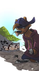 Rating: Safe Score: 0 Tags: anthro clothing e621 hat headgear headwear hi_res male mammal mustelid nicoface otter solo User: bunchy7s