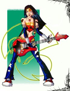 Rating: Safe Score: 0 Tags: batman_(series) batman_logo black_hair bottomwear clothing dc_comics denim denim_bottomwear denim_clothing e621 electric_guitar female footwear grandfathered_content guitar hair hi_res human human_only jeans mammal music musical_instrument not_furry pants playing_guitar playing_music plucked_string_instrument rock_(genre) shoes sneakers solo string_instrument superman_(series) superman_logo tattoo unknown_artist wonder_woman User: bunchy7s