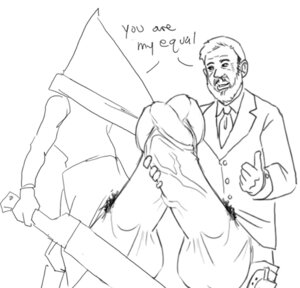 Rating: Explicit Score: 0 Tags: dialogue george_zimmer kristal male male/male male_only meme men's_wearhouse monochrome pyramid_head rule34 silent_hill silent_hill_2 User: bunchy7s