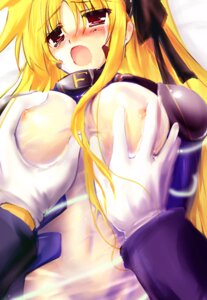 Rating: Explicit Score: 0 Tags: 1girls blonde_hair blush breast_grab breasts fate_testarossa female female_focus hair_ornament hair_ribbon kimura_chiruno long_hair lyrical_nanoha mahou_shoujo_lyrical_nanoha mahou_shoujo_lyrical_nanoha_strikers navel nipples no_bra open_mouth red_eyes rule34 see-through tears tied_hair twintails User: bunchy7s