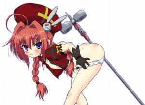 Rating: Questionable Score: 0 Tags: blue_eyes blush bottomless braid crotch_rub female gloves graf_eisen hammer hat lyrical_nanoha mahou_shoujo_lyrical_nanoha melee_weapon nipples no_pants open_clothes open_shirt panties panty_pull red_hair rule34 shirt underwear vita war_hammer weapon User: bunchy7s