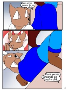 Rating: Questionable Score: 0 Tags: anthro brown_hair canid canine canis clothing comic domestic_dog duo e621 female hair la_venta low_res male mammal panties por_furryart spanish_text text translated underwear User: bunchy7s