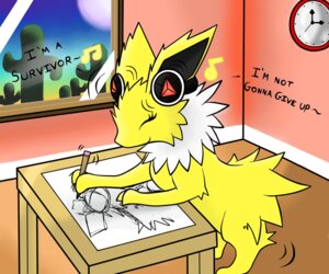 Rating: Safe Score: 0 Tags: 6:5 ambiguous_gender cactus clock e621 eeveelution electronics feral furniture generation_1_pokemon headphones jolteon music nintendo pencil_(object) plant pokemon pokemon_(species) sketch sleepyheadjolteon solo table yasha_(bagabundis) User: bunchy7s