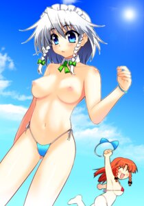 Rating: Explicit Score: 0 Tags: bikini blush breasts clothes_thief female female_only hong_meiling micro_bikini multiple_females multiple_girls nipples rule34 sakuya_izayoi side-tie_bikini stolen_bikini stolen_swimsuit swimsuit swimsuit_thief takadoya the_embodiment_of_scarlet_devil topless touhou underboob User: bunchy7s