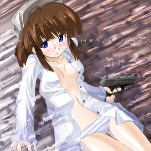 Rating: Questionable Score: 0 Tags: arm_support blue_panties blush dress_shirt excel_(artist) female fio_germi glasses gun h&amp;k_p9s handgun hat heckler_&amp;_koch lying metal_slug no_bra on_back open_clothes open_shirt p9s panties pistol rule34 semiautomatic shirt snk solo striped striped_panties thigh_gap thighs trigger_discipline underwear weapon User: bunchy7s