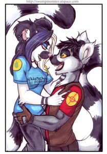 Rating: Safe Score: 0 Tags: alternative_fashion anthro black_hair border bottomwear clothed clothing duo e621 ear_piercing eye_contact female glamfur hair joel_the_lemur lemur long_hair looking_at_another male mammal pants piercing primate pyro_(team_fortress_2) ring-tailed_lemur romantic romantic_couple shirt simple_background sniper_(team_fortress_2) strepsirrhine tail team_fortress team_fortress_2 topwear valve valve_corporation white_background white_border zeriara zeriara_(character) User: bunchy7s