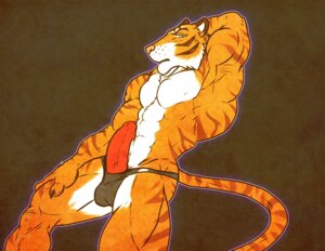 Rating: Explicit Score: 0 Tags: 2012 abs anthro athletic balls biceps big_penis biped blue_eyes brown_background brown_body brown_fur bulge claws clothed clothing e621 erection felid flexing fur genitals hands_behind_head humanoid_genitalia humanoid_penis looking_at_viewer lying male mammal markings muscular muscular_anthro muscular_male nightterror nipples on_back orange_body orange_fur pantherine pecs penis pink_nose pose presenting pupils red_penis simple_background slit_pupils solo speedo stripes swimwear tail tiger topless underwear vein white_body white_fur User: bunchy7s