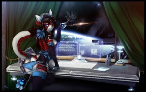 Rating: Questionable Score: 0 Tags: 2012 android anthro ara_(fluff-kevlar) bioluminescence black_body black_fur black_hair blue_eyes blue_pawpads bottomwear butt claws clothed clothing conditional_dnp cybernetics cyborg detailed_background digital_media_(artwork) domestic_cat e621 exposure_variation feet felid feline felis female fluff-kevlar fur glowing hair hi_res hindpaw long_hair looking_at_viewer looking_back machine maid_uniform mammal multicolored_body multicolored_fur panties pawpads paws raised_tail red_body red_fur robot skirt solo space tail tail_under_skirt tail_upskirt text underwear uniform upskirt white_body white_fur User: bunchy7s