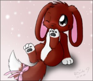 Rating: Safe Score: 0 Tags: accessory ambiguous_gender bite bow_(feature) bow_accessory bow_ribbon canid canine e621 feet feral fox furgonomics hindpaw hybrid kipikipo_(kipikipo) lagomorph leporid low_res mammal one_eye_closed pawpads paws pose rabbit ribbons route9 solo spread_legs spreading tail tail_accessory tail_bow tail_ribbon wink young young_feral User: bunchy7s