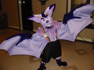 Rating: Safe Score: 0 Tags: 4:3 ambiguous_gender anthro badge bat clothing collar costume e621 fursuit grandfathered_content horn jax_(jax_the_bat) jax_the_bat looking_at_viewer mammal membrane_(anatomy) membranous_wings rainbow real solo suspenders wings User: bunchy7s Rating: Safe Score: 0 Tags: 4:3 ambiguous_gender anthro badge bat clothing collar costume e621 fursuit grandfathered_content horn jax_(jax_the_bat) jax_the_bat looking_at_viewer mammal membrane_(anatomy) membranous_wings rainbow real solo suspenders wings User: bunchy7s