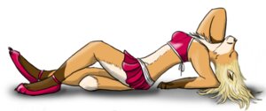 Rating: Safe Score: 0 Tags: anthro biped bottomwear breasts canid canine clothed clothing e621 eyes_closed female footwear fox lying mammal pose pyro-dragon shoes side_view simple_background skimpy skirt solo tail trixy white_background User: bunchy7s